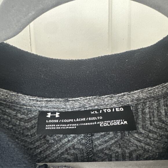 Under Armour Loose ColdGear UA XLarge Full Zip Mock Neck Lightweight Jacket - Picture 2 of 8
